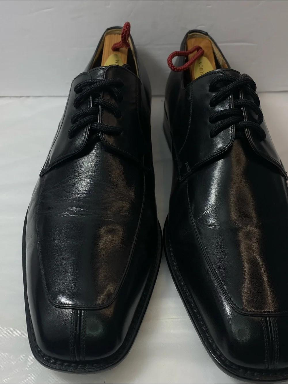 Mezlan Carmichael Mens 8.5W Black Leather Split Toe Derby Dress Shoes